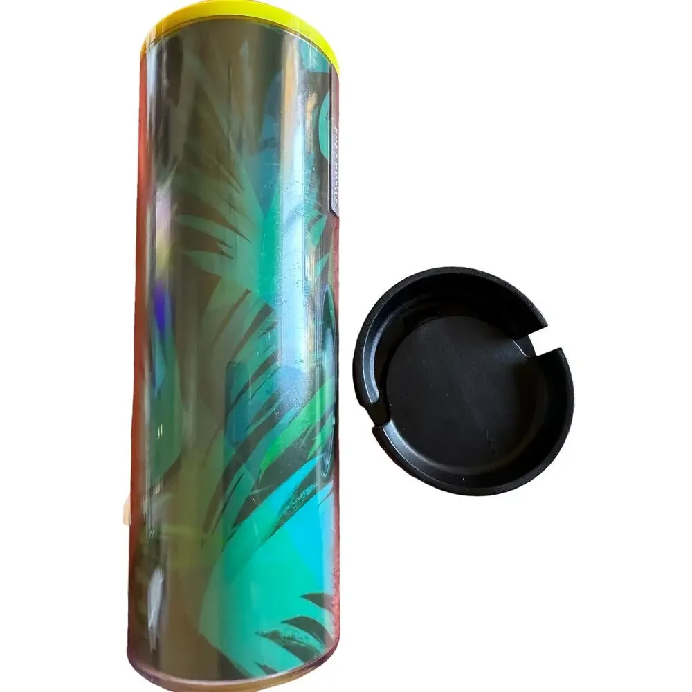 Starbucks Hawai'i Yellow and Green Tropical Coffee Cup Tumbler BPA free